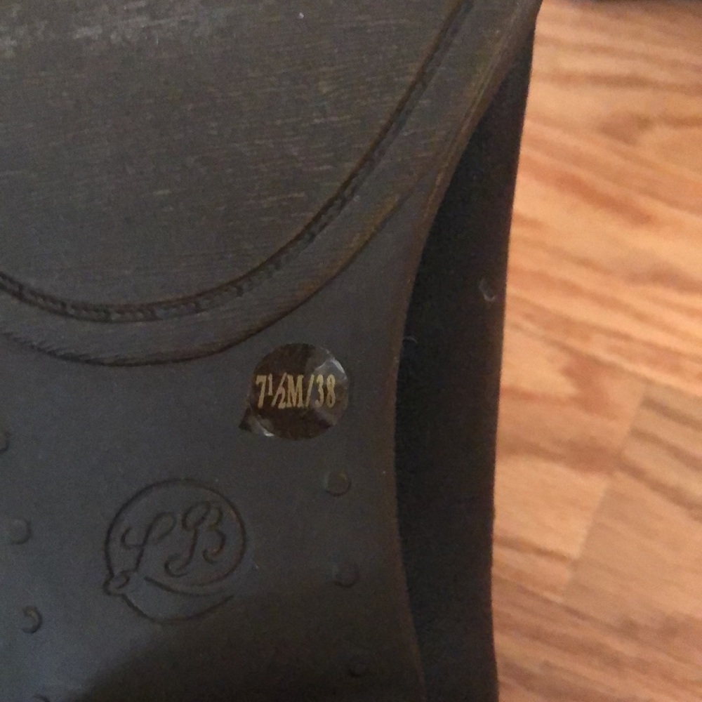 NWT Lucky Brand Leather Blandre Round Toe Zip Up Ankle Boots Black & Brown 7.5 - Picture 9 of 13